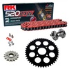 Sprockets & Chain Kit RK 520 ZXW Red KTM Duke 125 11-13 Free Rivet Tool! 