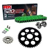 Sprockets & Chain Kit RK 520 ZXW Green KTM Duke 125 11-13 Free Rivet Tool! 