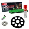Sprockets & Chain Kit RK 520 ZXW Green KTM Duke 125 11-13