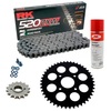 Kit de Arrastre RK 520 ZXW Super Reforzado GRIS ACERO KTM Duke 125 11-13