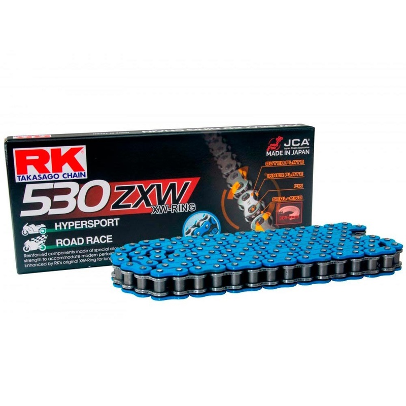 CADENA RK 530 ZXW AZUL X-RING
