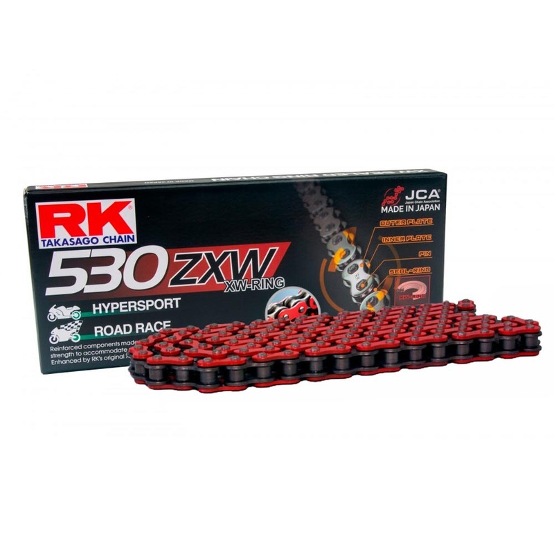 CADENA RK 530 ZXW ROJA X-RING