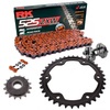 Sprockets & Chain Kit RK 525 ZXW ORANGE KTM Super Duke R 1290 16-24 Free Riveter