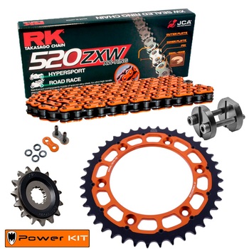 Kit de Arrastre NARANJA KTM Duke 790 18-26 Power Kit Naranja Twinstar Reforzado LIMPIADOR GRATIS