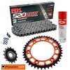 KTM DUKE 890 2020-24 Power Kit Front Sprocket Rear DUAL Sprocket Super Reinforced Chain Grey Twinstar Free cleaning sprayl!