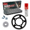 Sprockets & Chain Kit RK 520 ZXW Grey Steel SUZUKI GS 500 E 99-07