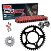 Sprockets & Chain Kit RK 520 ZXW Red SUZUKI GS 500 F 04-10 Free Rivet Tool! 