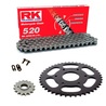 Kit de Arrastre RK 520 GRIS ACERO KTM Duke 125 14-23 Económico