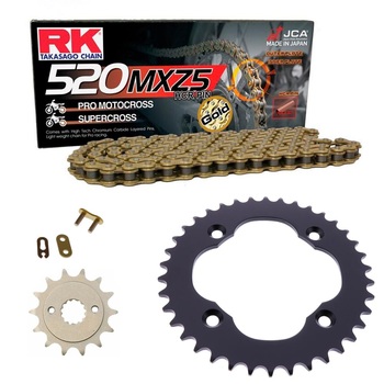 Sprockets & Chain Kit RK 520 MXZ5 Gold SUZUKI LTZ 400 Quadsport 09-20