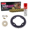 Kit de Arrastre RK 520 EXW ORO SUZUKI LTZ 400 Quadsport 09-20 Limpiador Gratis
