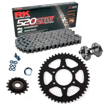Kit de Arrastre RK 520 ZXW Super Reforzado GRIS ACERO KAWASAKI Versys 650 KLE 07-25 Remachadora Gratis!