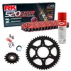 Sprockets & Chain Kit RK 520 ZXW Red KAWASAKI Versys 650 KLE 07-25 Free Chain Clean Spray!!