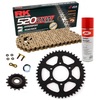 Sprockets & Chain Kit RK 520 ZXW Gold KAWASAKI ER-6 N 650 06-17 Free Chain Clean Spray!!