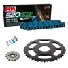 Sprockets & Chain Kit RK 520 XRE Blue KTM Duke 125 14-23 