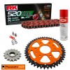 KTM Duke 125 14-23 Orange Power Kit Chain Kit 520 XRE  Red FREE CLEANING SPRAY!!