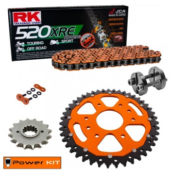 KTM Duke 125 14-23 Orange Power Kit Chain Kit 520 XRE Orange FREE RIVETER!!