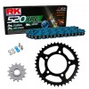 Kit de Arrastre RK 520 XRE Reforzado  AZUL SUZUKI GS 500 F 04-10