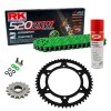 Sprockets & Chain Kit RK 520 ZXW  Green HONDA CBR 500 R 13-21 