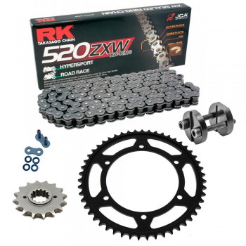 Kit de Arrastre RK 520 ZXW Super Reforzado GRIS ACERO HONDA CB 500 X 13-18 Remachadora Gratis!