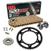 Sprockets & Chain Kit RK 520 ZXW  Gold HONDA CB 500 X 13-18 Free Riveter!