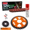 KTM Duke 390 13-23 Power Kit Chain 520 XRE RED FREE CLEANING SPRAY!!