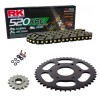 Sprockets & Chain Kit RK 520 XRE Black/Gold  KTM Duke 390 13-23 