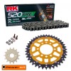 SUZUKI LTZ 400 Quadsport 03-08  Colours Power Kit Chain Kit Grey Dual Sprocket Gold