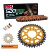 SUZUKI LTZ 400 Quadsport 03-08  Colours Power Kit Chain Kit Orange Dual Sprocket Gold