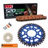 Kit de Arrastre SUZUKI LTZ 400 Quadsport 03-08 Power Kit Colores Naranja Corona Dual Azul