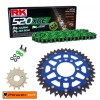 SUZUKI LTZ 400 Quadsport 03-08  Colours Power Kit Chain Kit Green Dual Sprocket Blue