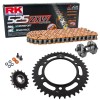 Kit de Arrastre RK 525 ZXW Super Reforzado NARANJA KTM SUPER Adventure 1290 15-25 Remachadora Gratis!