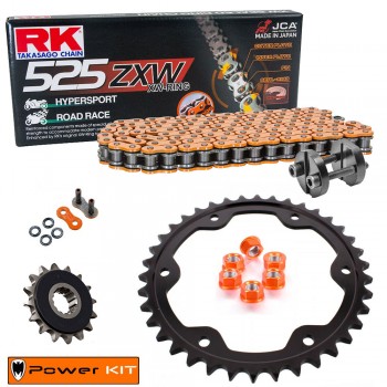 Kit de Arrastre KTM Super Duke R 1390 24-26 Power Kit Naranja Reforzado REMACHADORA GRATIS!!
