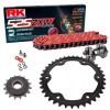 Sprockets & Chain Kit RK 525 ZXW Red KTM Super Duke R 1390 24-26 Free Riveter