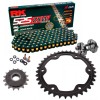 Kit de Arrastre RK 525 ZXW Super Reforzado NEGRO/ORO KTM Super Duke R 1390 24-26 Remachadora Gratis!