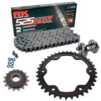 Kit de Arrastre RK 525 ZXW Super Reforzado GRIS ACERO KTM Super Duke R 1390 24-26 Remachadora Gratis!