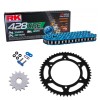 Sprockets & Chain Kit RK 428 XRE Blue Reinforced BRIXTON Sunray 125 19-24