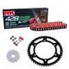 Kit de Arrastre RK 428 XRE ROJO ACERO UM DSR SM 125 18-24