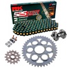 Sprockets & Chain Kit RK 525 ZXW Black/Gold DUCATI Multistrada V4 RS 24-24 Free Rivet Tool!