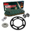 Kit de Arrastre RK 525 ZXW Super Reforzado NEGRO/ORO DUCATI Multistrada V4 21-24 Remachadora Gratis!