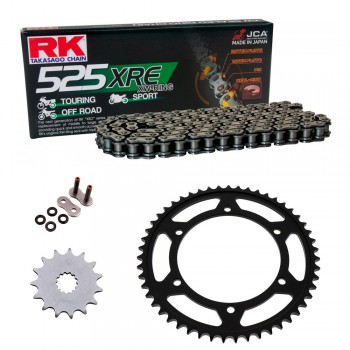 Kit de Arrastre RK 525 XRE Reforzado GRIS ACERO DUCATI Multistrada V4 Rally 24-25