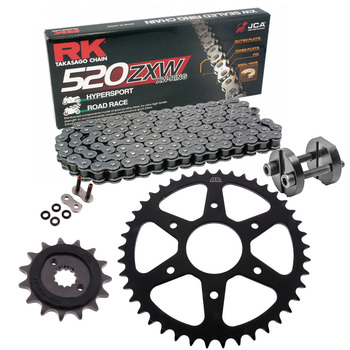 Kit de Arrastre RK 520 ZXW Super Reforzado GRIS ACERO KTM RC 390 22-25 Remachadora Gratis!