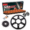 Sprockets & Chain Kit RK 520 ZXW Orange KTM RC 390 22-25 Free Riveter