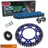 Kit de Arrastre YAMAHA Tenere 700 World Raid 22-25 RK 525 XRE Power Kit Azul Reforzado  Remachadora Gratis!!