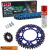 YAMAHA Tenere 700 Extreme Edition 23-25 RK 525 XRE Power Kit Reinforced Chain Kit BLUE