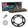 Sprockets & Chain Kit RK 525 XRE Black/Gold Suzuki V-Strom DL 800 23-25 