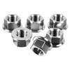 PACK 6 NUTS OF SPROCKET M12X1,50MM SILVER STAINLESS STEEL