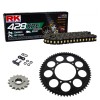 Sprockets & Chain Kit RK 428 XRE Black/Gold Reinforced UM DSR Adventure TT (Spokes) 18-24