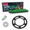 Sprockets & Chain Kit RK 525 XRE Green SUZUKI GSX-8 R 24-25