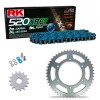 Kit de Arrastre RK 520 XRE Reforzado  AZUL Suzuki DR-Z4 S 25 