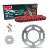 Kit de Arrastre RK 525 XRE Reforzado ROJO HONDA CB 650 R E-Clutch 24-25